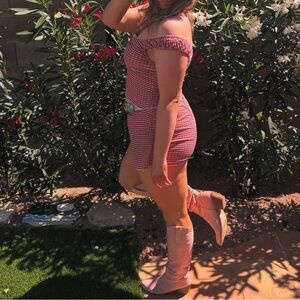 Gingham Women's Set Top & Skort